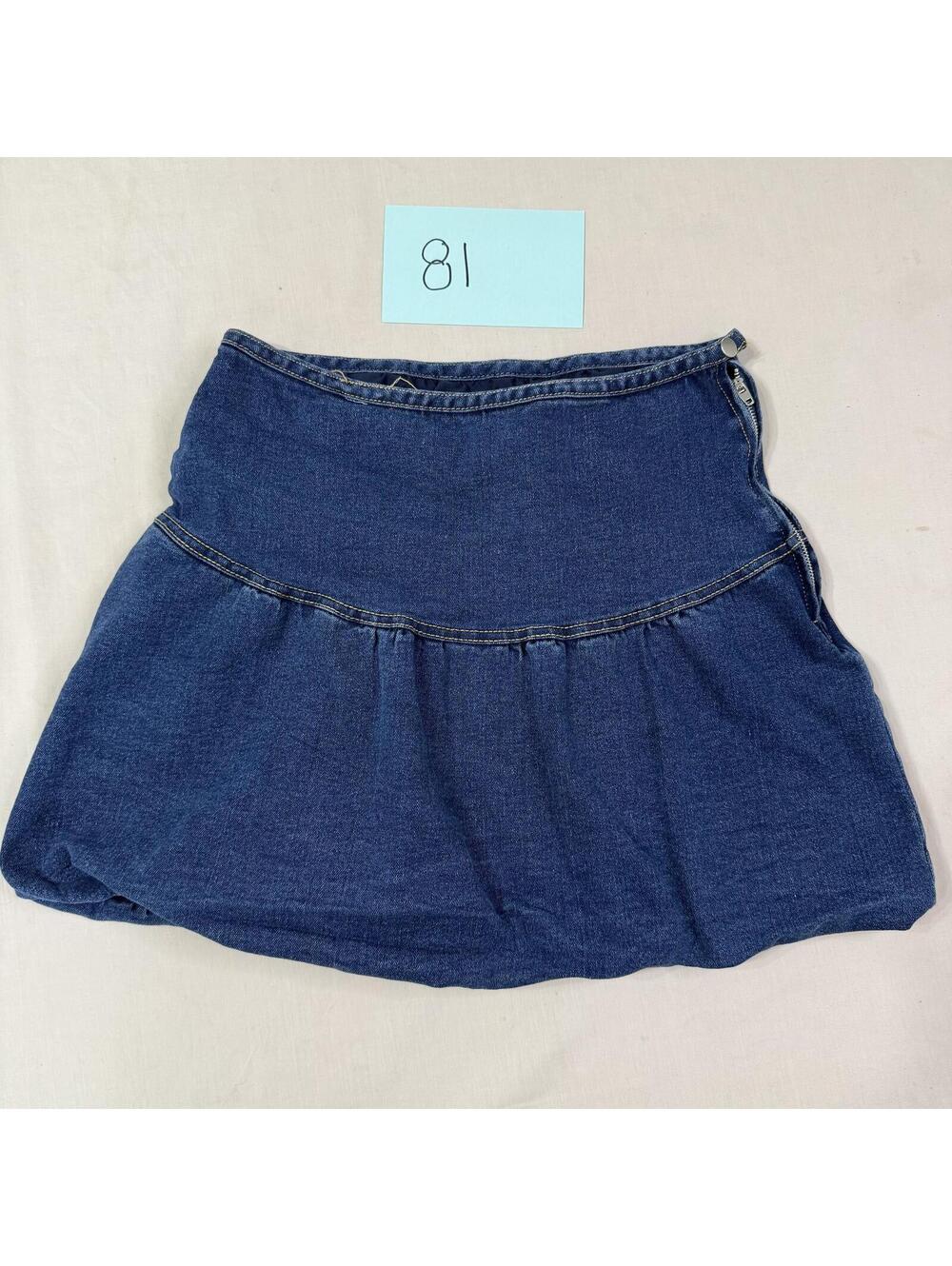 Project Rebel Denim Bubble Mini Skirt Juniors Size M